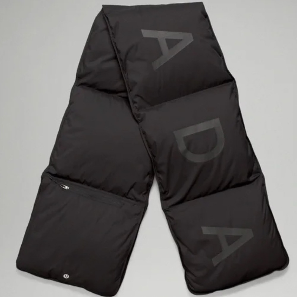 Lululemon x Team Canada down filled insulated quilted scarf